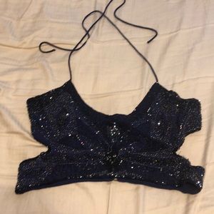 Beaded cropped top